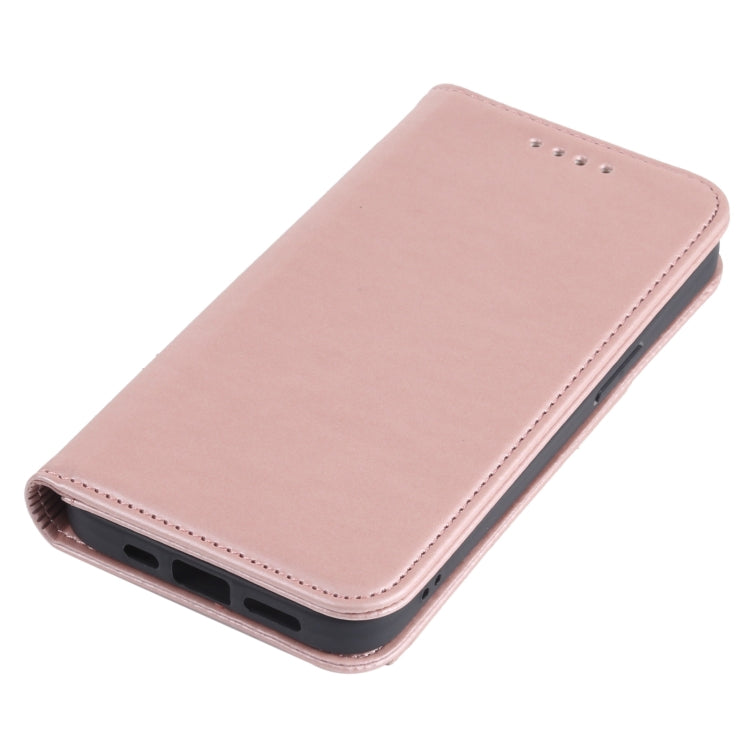 For iPhone 13 Pro Strong Magnetism Shockproof Horizontal Flip Liquid Feel Leather Case with Holder & Card Slots & Wallet