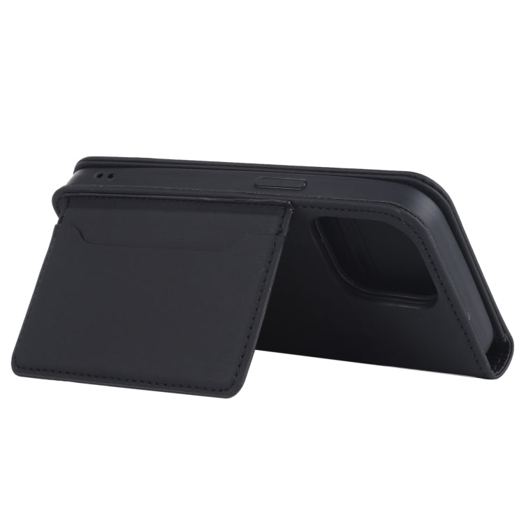 For iPhone 13 Pro Strong Magnetism Shockproof Horizontal Flip Liquid Feel Leather Case with Holder & Card Slots & Wallet