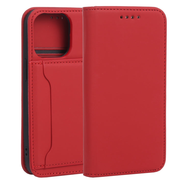 For iPhone 13 Pro Strong Magnetism Shockproof Horizontal Flip Liquid Feel Leather Case with Holder & Card Slots & Wallet