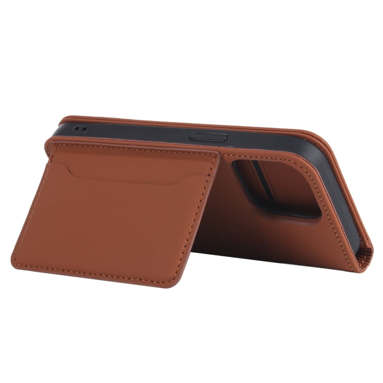 For iPhone 13 Pro Strong Magnetism Shockproof Horizontal Flip Liquid Feel Leather Case with Holder & Card Slots & Wallet