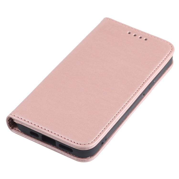 For iPhone 13 Strong Magnetism Shockproof Horizontal Flip Liquid Feel Leather Case with Holder & Card Slots & Wallet