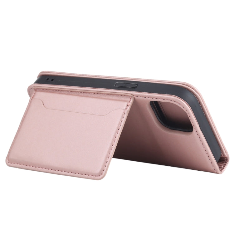 For iPhone 13 Strong Magnetism Shockproof Horizontal Flip Liquid Feel Leather Case with Holder & Card Slots & Wallet