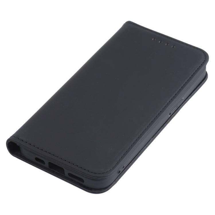 For iPhone 13 Strong Magnetism Shockproof Horizontal Flip Liquid Feel Leather Case with Holder & Card Slots & Wallet
