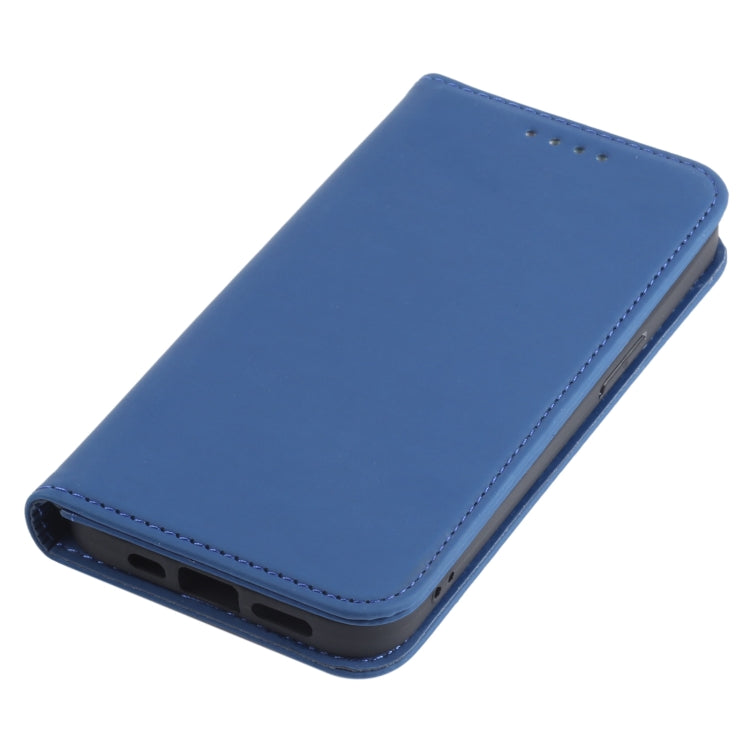 For iPhone 13 Strong Magnetism Shockproof Horizontal Flip Liquid Feel Leather Case with Holder & Card Slots & Wallet