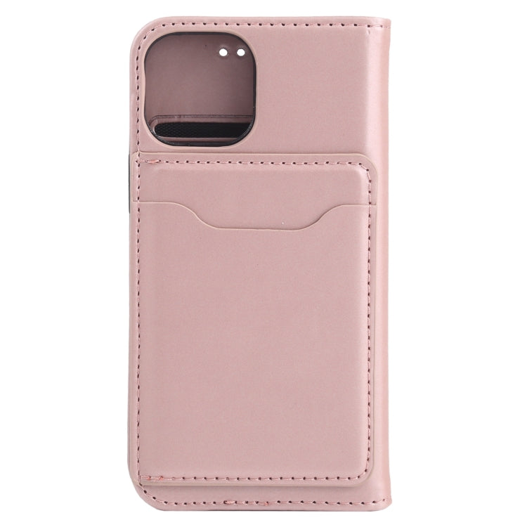 For iPhone 13 Strong Magnetism Shockproof Horizontal Flip Liquid Feel Leather Case with Holder & Card Slots & Wallet mini