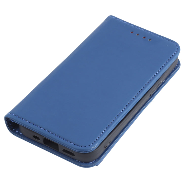 For iPhone 13 Strong Magnetism Shockproof Horizontal Flip Liquid Feel Leather Case with Holder & Card Slots & Wallet mini