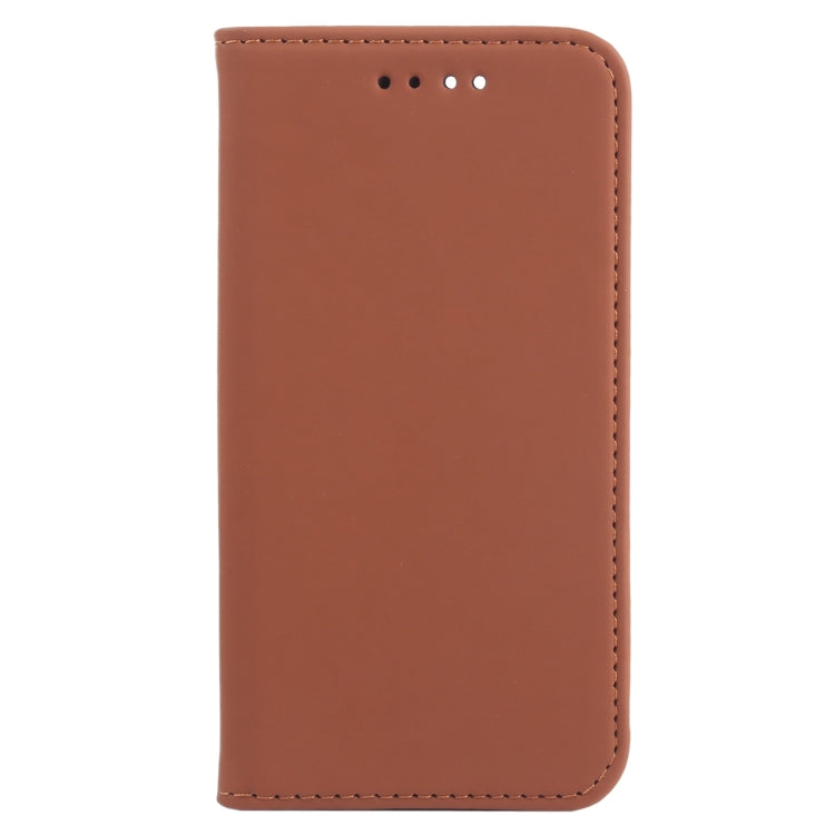 For iPhone 13 Strong Magnetism Shockproof Horizontal Flip Liquid Feel Leather Case with Holder & Card Slots & Wallet mini