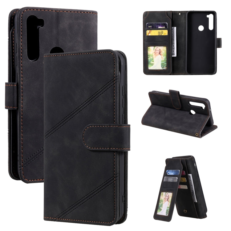 For Xiaomi Redmi Note 8T Skin Feel Business Horizontal Flip PU Leather Case with Holder & Multi-Card Slots & Wallet & Lanyard & Photo Frame