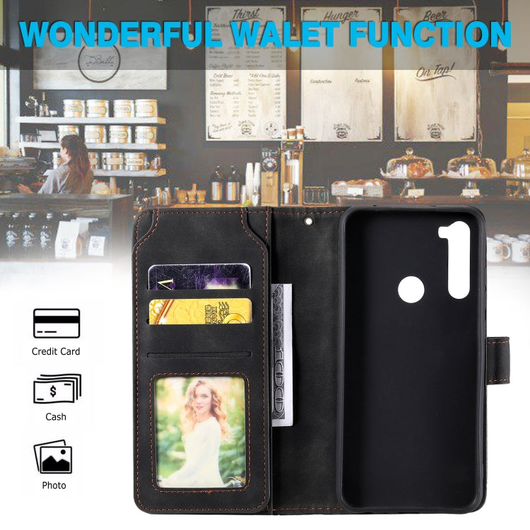 For Xiaomi Redmi Note 8T Skin Feel Business Horizontal Flip PU Leather Case with Holder & Multi-Card Slots & Wallet & Lanyard & Photo Frame