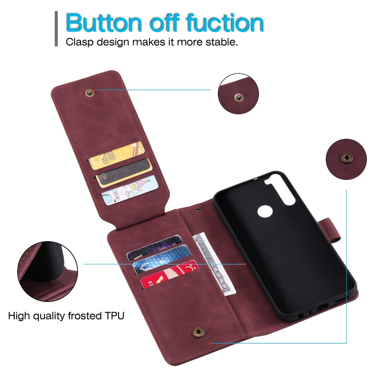 For Xiaomi Redmi Note 8T Skin Feel Business Horizontal Flip PU Leather Case with Holder & Multi-Card Slots & Wallet & Lanyard & Photo Frame