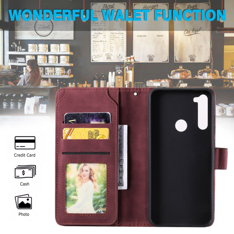 For Xiaomi Redmi Note 8T Skin Feel Business Horizontal Flip PU Leather Case with Holder & Multi-Card Slots & Wallet & Lanyard & Photo Frame