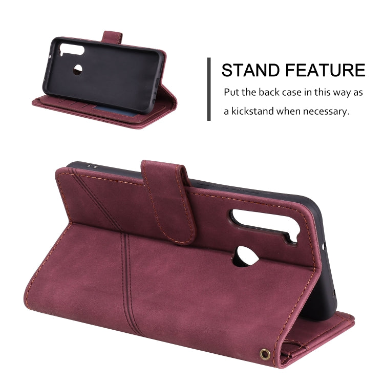 For Xiaomi Redmi Note 8T Skin Feel Business Horizontal Flip PU Leather Case with Holder & Multi-Card Slots & Wallet & Lanyard & Photo Frame
