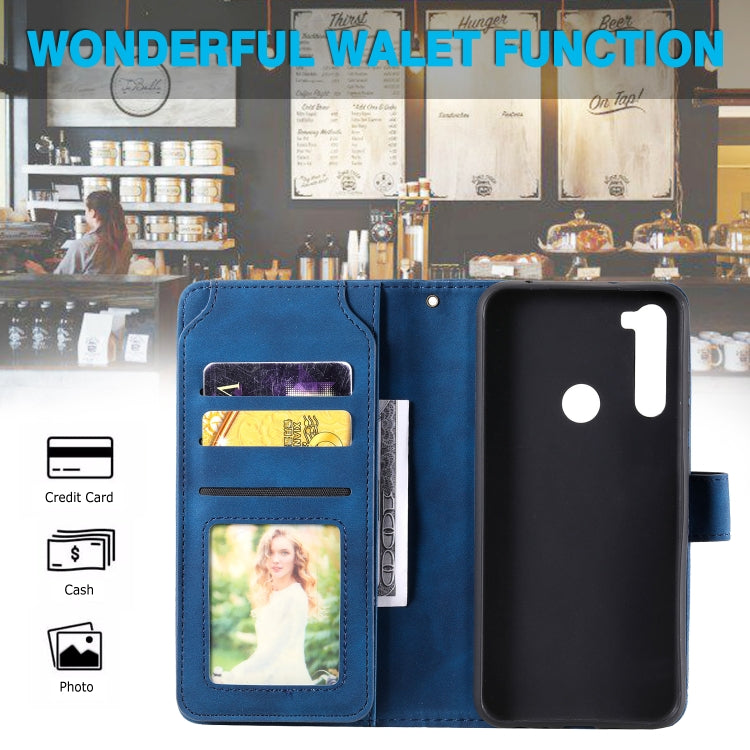 For Xiaomi Redmi Note 8T Skin Feel Business Horizontal Flip PU Leather Case with Holder & Multi-Card Slots & Wallet & Lanyard & Photo Frame