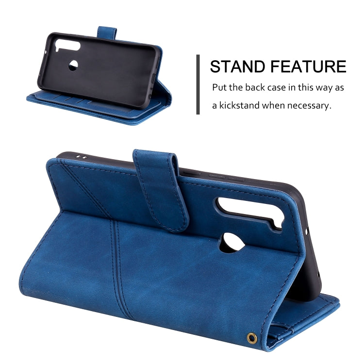 For Xiaomi Redmi Note 8T Skin Feel Business Horizontal Flip PU Leather Case with Holder & Multi-Card Slots & Wallet & Lanyard & Photo Frame