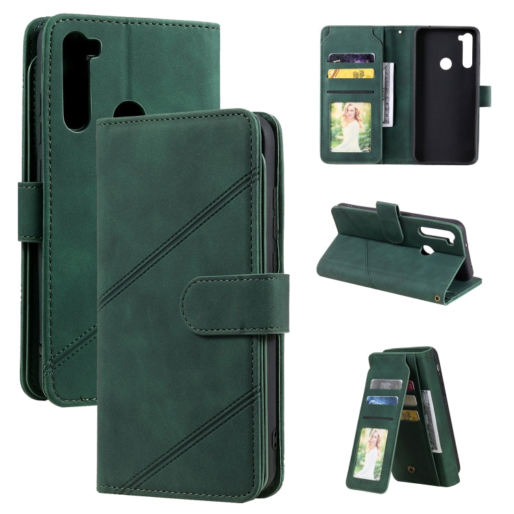For Xiaomi Redmi Note 8T Skin Feel Business Horizontal Flip PU Leather Case with Holder & Multi-Card Slots & Wallet & Lanyard & Photo Frame