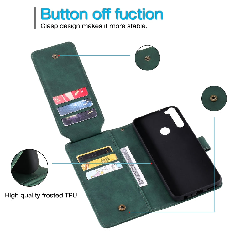 For Xiaomi Redmi Note 8T Skin Feel Business Horizontal Flip PU Leather Case with Holder & Multi-Card Slots & Wallet & Lanyard & Photo Frame
