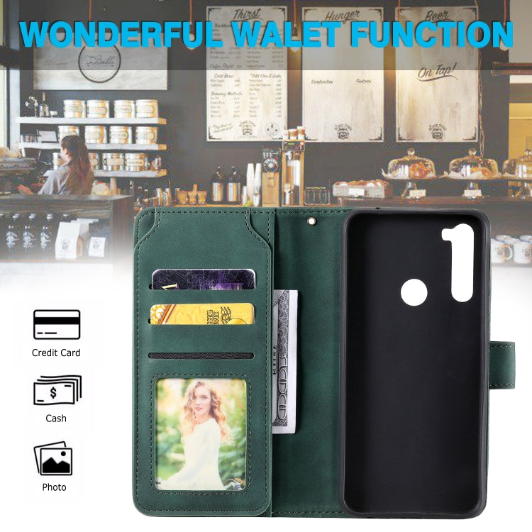 For Xiaomi Redmi Note 8T Skin Feel Business Horizontal Flip PU Leather Case with Holder & Multi-Card Slots & Wallet & Lanyard & Photo Frame