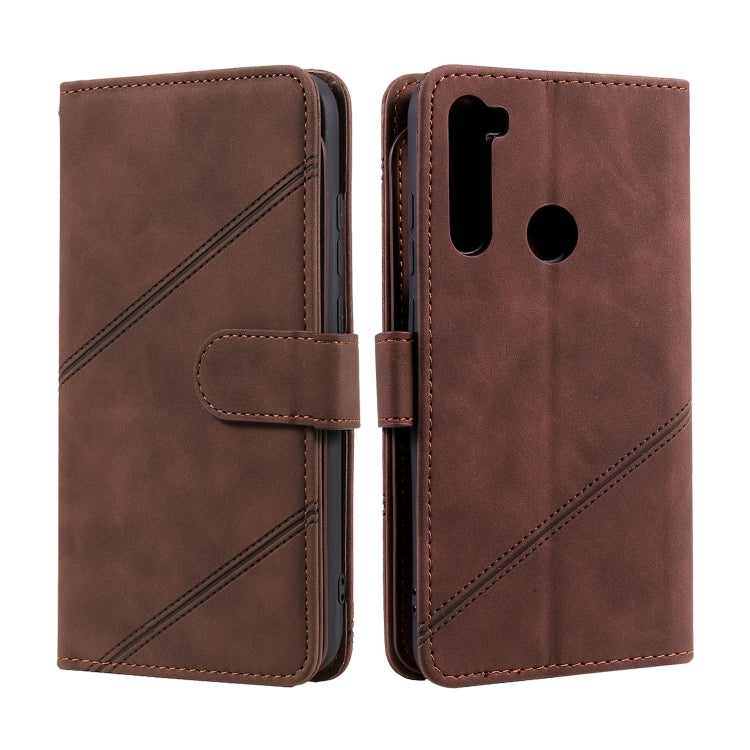 For Xiaomi Redmi Note 8T Skin Feel Business Horizontal Flip PU Leather Case with Holder & Multi-Card Slots & Wallet & Lanyard & Photo Frame