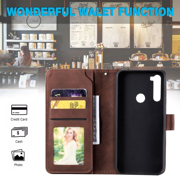 For Xiaomi Redmi Note 8T Skin Feel Business Horizontal Flip PU Leather Case with Holder & Multi-Card Slots & Wallet & Lanyard & Photo Frame