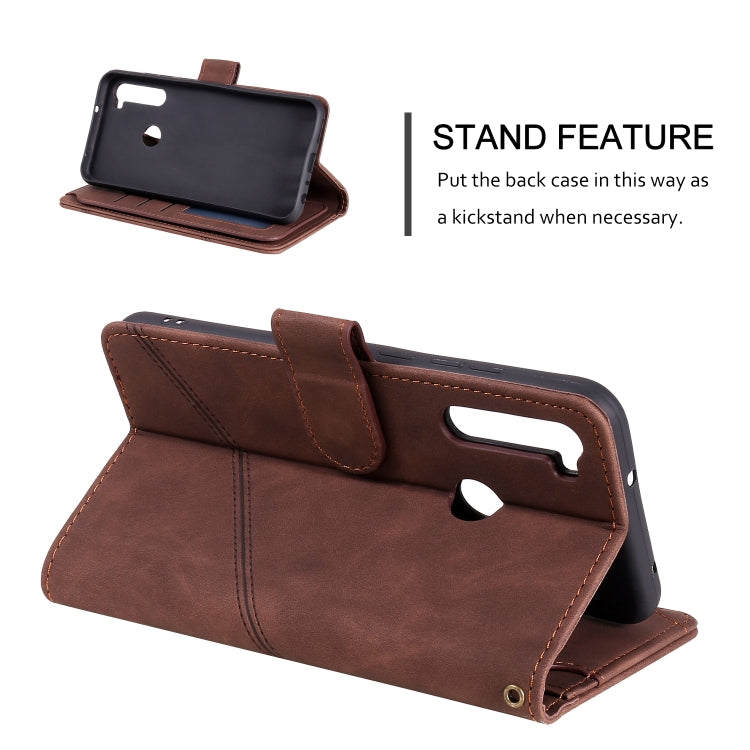 For Xiaomi Redmi Note 8T Skin Feel Business Horizontal Flip PU Leather Case with Holder & Multi-Card Slots & Wallet & Lanyard & Photo Frame