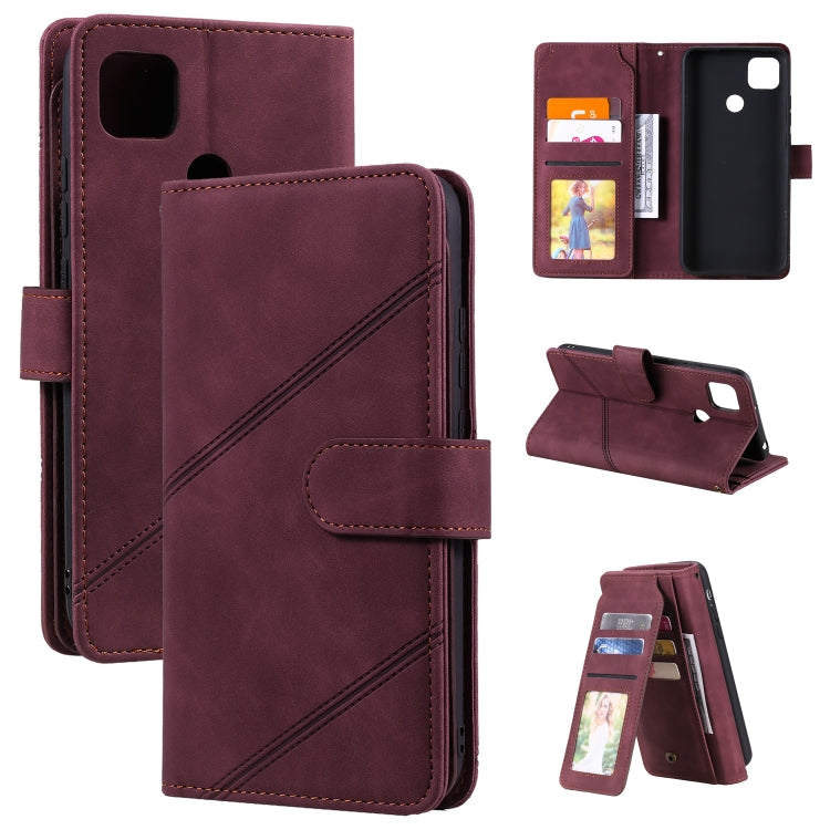 For Xiaomi Redmi 9C Skin Feel Business Horizontal Flip PU Leather Case with Holder & Multi-Card Slots & Wallet & Lanyard & Photo Frame