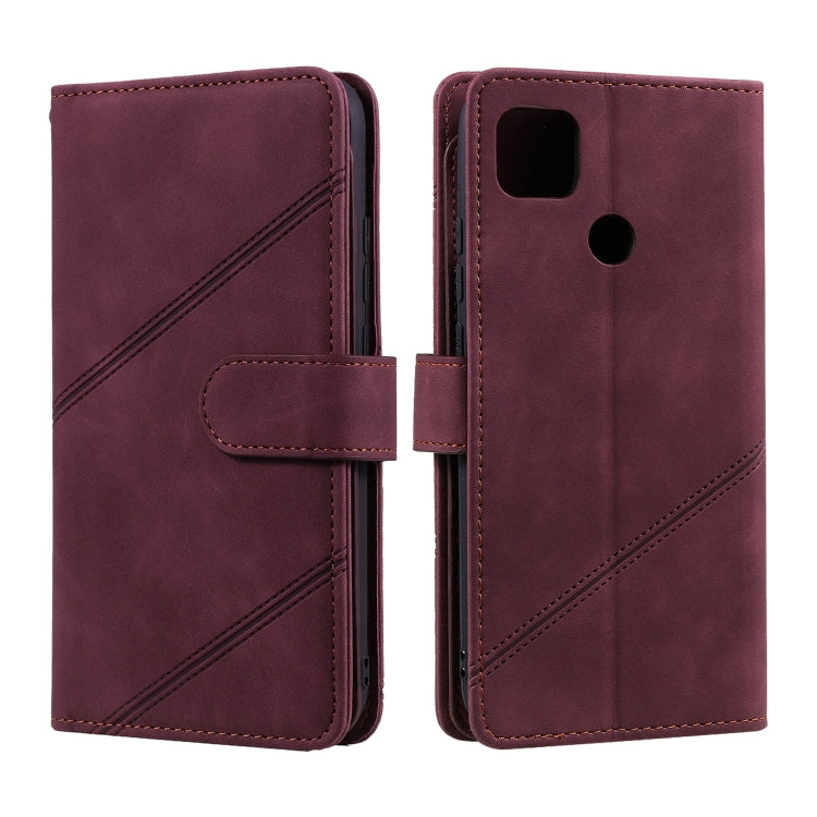 For Xiaomi Redmi 9C Skin Feel Business Horizontal Flip PU Leather Case with Holder & Multi-Card Slots & Wallet & Lanyard & Photo Frame