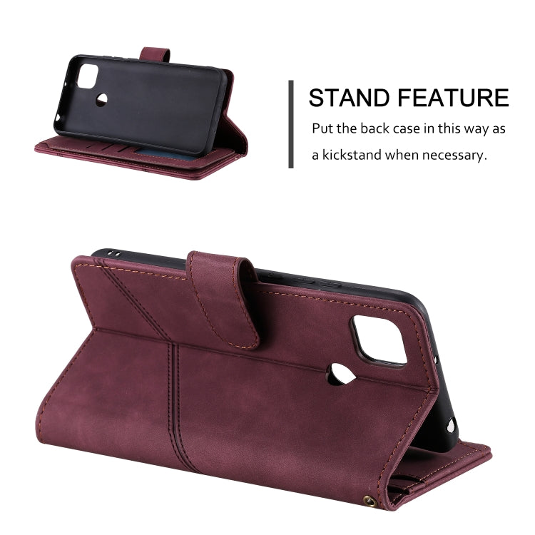 For Xiaomi Redmi 9C Skin Feel Business Horizontal Flip PU Leather Case with Holder & Multi-Card Slots & Wallet & Lanyard & Photo Frame
