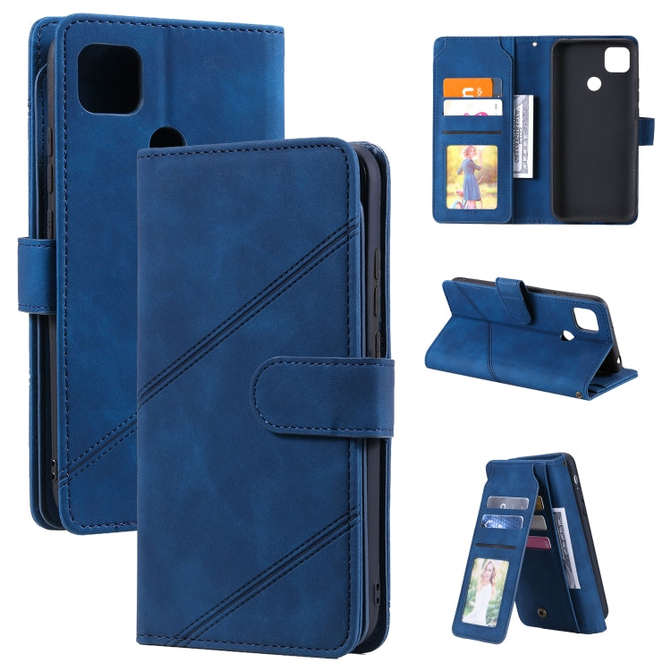 For Xiaomi Redmi 9C Skin Feel Business Horizontal Flip PU Leather Case with Holder & Multi-Card Slots & Wallet & Lanyard & Photo Frame