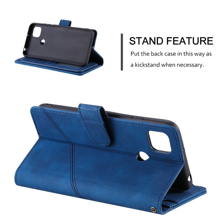 For Xiaomi Redmi 9C Skin Feel Business Horizontal Flip PU Leather Case with Holder & Multi-Card Slots & Wallet & Lanyard & Photo Frame