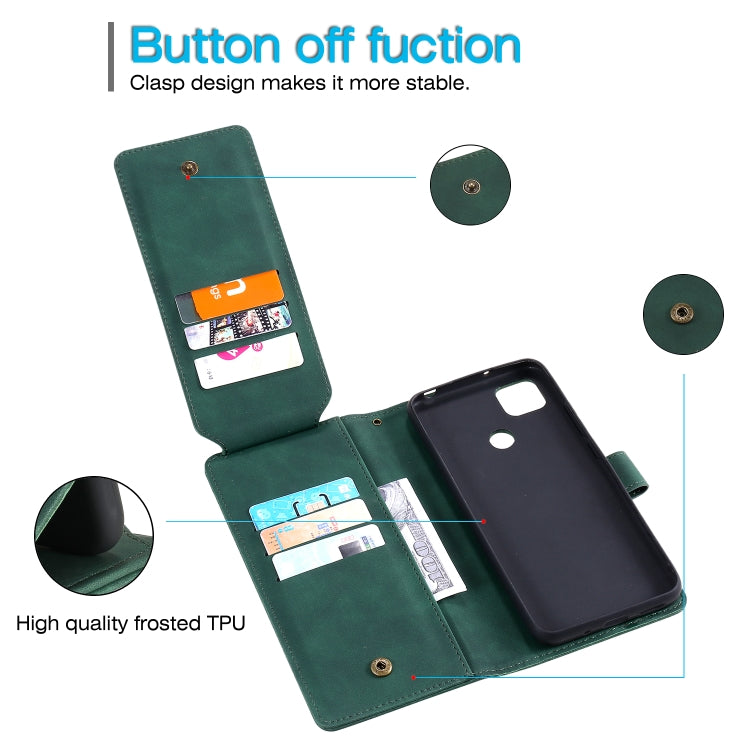 For Xiaomi Redmi 9C Skin Feel Business Horizontal Flip PU Leather Case with Holder & Multi-Card Slots & Wallet & Lanyard & Photo Frame