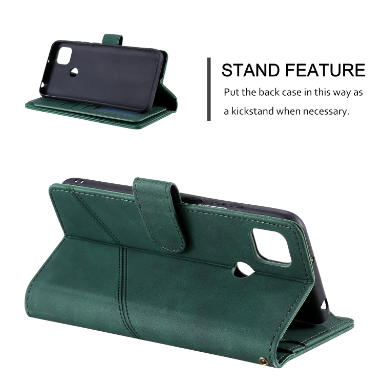 For Xiaomi Redmi 9C Skin Feel Business Horizontal Flip PU Leather Case with Holder & Multi-Card Slots & Wallet & Lanyard & Photo Frame