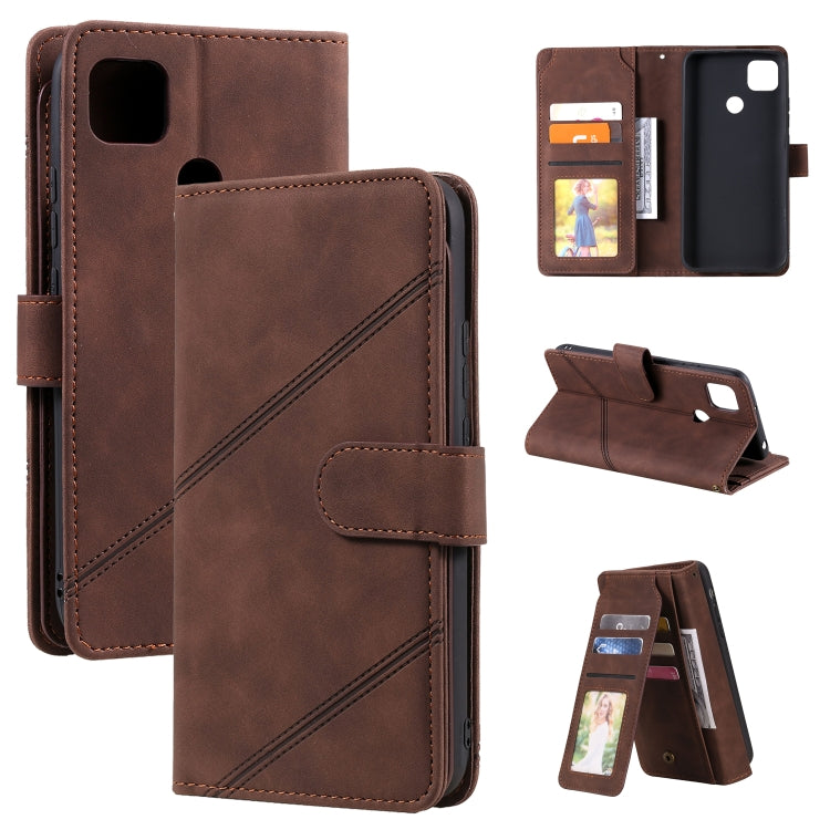 For Xiaomi Redmi 9C Skin Feel Business Horizontal Flip PU Leather Case with Holder & Multi-Card Slots & Wallet & Lanyard & Photo Frame