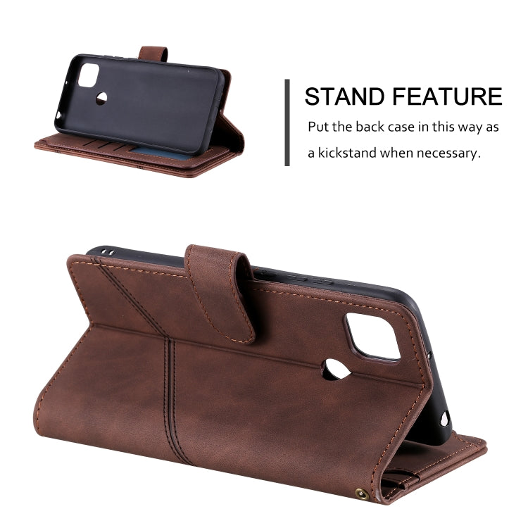 For Xiaomi Redmi 9C Skin Feel Business Horizontal Flip PU Leather Case with Holder & Multi-Card Slots & Wallet & Lanyard & Photo Frame