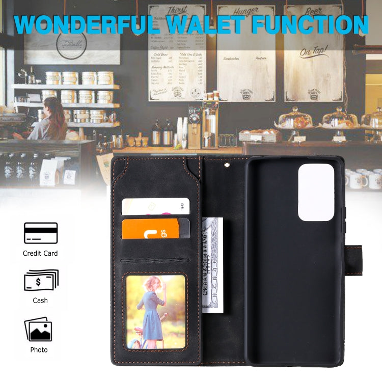 For Xiaomi Redmi Note 10 Pro Skin Feel Business Horizontal Flip PU Leather Case with Holder & Multi-Card Slots & Wallet & Lanyard & Photo Frame