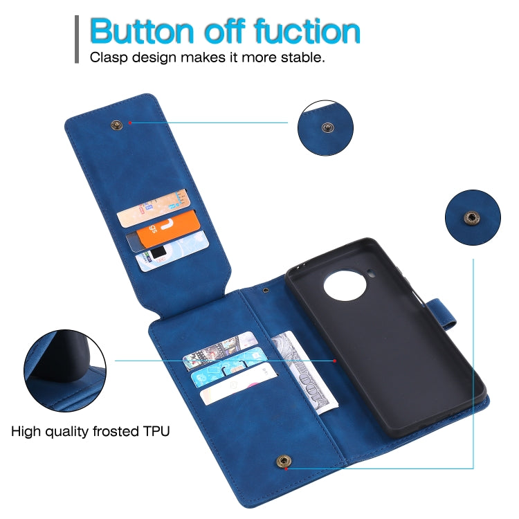For Xiaomi Mi 10T Lite 5G Skin Feel Business Horizontal Flip PU Leather Case with Holder & Multi-Card Slots & Wallet & Lanyard & Photo Frame