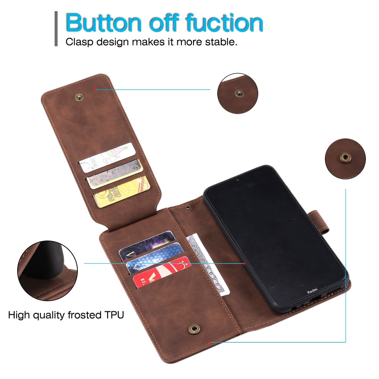 For Xiaomi Redmi 8A Skin Feel Business Horizontal Flip PU Leather Case with Holder & Multi-Card Slots & Wallet & Lanyard & Photo Frame