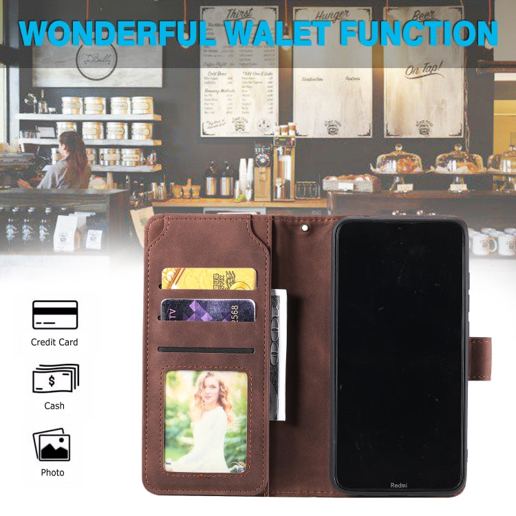 For Xiaomi Redmi 8A Skin Feel Business Horizontal Flip PU Leather Case with Holder & Multi-Card Slots & Wallet & Lanyard & Photo Frame