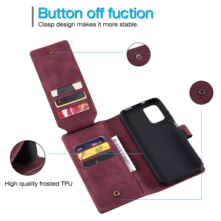 For Xiaomi Redmi Note 10 Skin Feel Business Horizontal Flip PU Leather Case with Holder & Multi-Card Slots & Wallet & Lanyard & Photo Frame