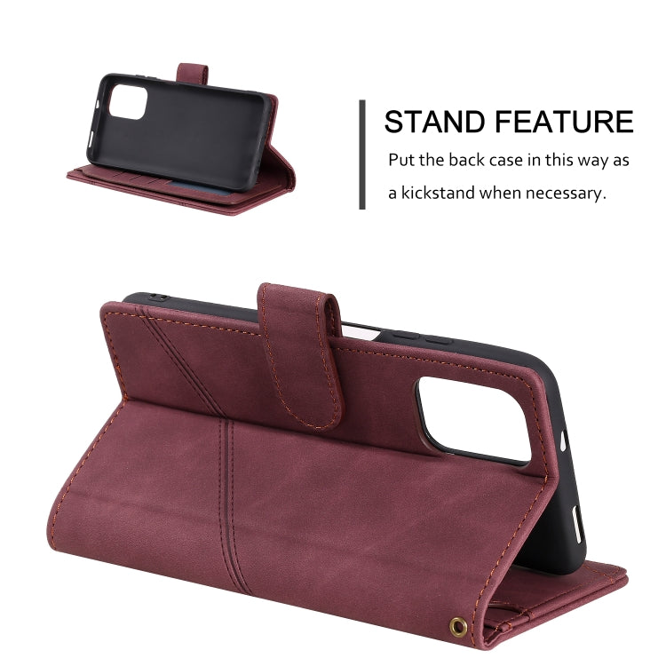For Xiaomi Redmi Note 10 Skin Feel Business Horizontal Flip PU Leather Case with Holder & Multi-Card Slots & Wallet & Lanyard & Photo Frame