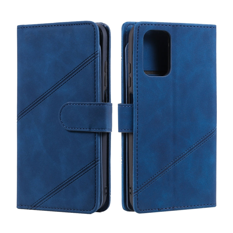 For Xiaomi Redmi Note 10 Skin Feel Business Horizontal Flip PU Leather Case with Holder & Multi-Card Slots & Wallet & Lanyard & Photo Frame