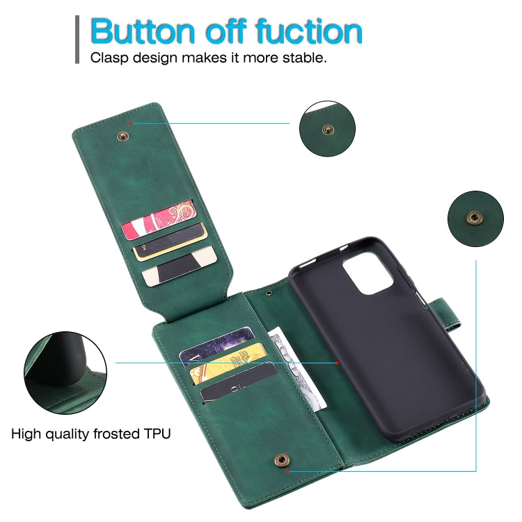 For Xiaomi Redmi Note 10 Skin Feel Business Horizontal Flip PU Leather Case with Holder & Multi-Card Slots & Wallet & Lanyard & Photo Frame