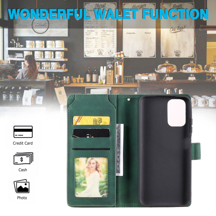 For Xiaomi Redmi Note 10 Skin Feel Business Horizontal Flip PU Leather Case with Holder & Multi-Card Slots & Wallet & Lanyard & Photo Frame