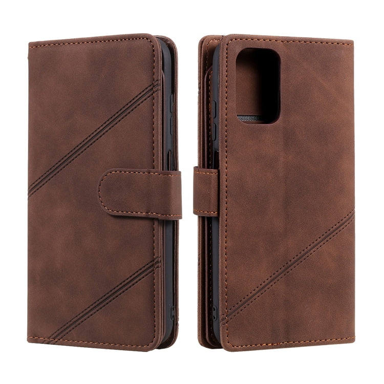 For Xiaomi Redmi Note 10 Skin Feel Business Horizontal Flip PU Leather Case with Holder & Multi-Card Slots & Wallet & Lanyard & Photo Frame