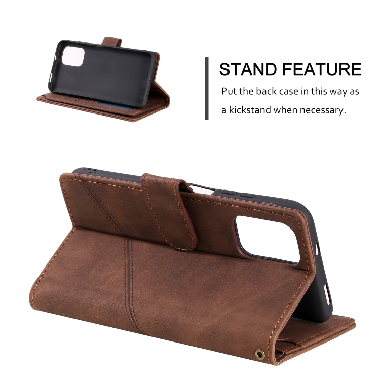 For Xiaomi Redmi Note 10 Skin Feel Business Horizontal Flip PU Leather Case with Holder & Multi-Card Slots & Wallet & Lanyard & Photo Frame