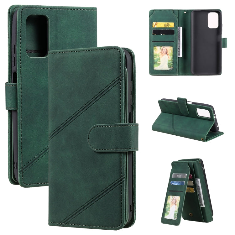 For Xiaomi Redmi Note 9 4G / Poco M3 Skin Feel Business Horizontal Flip PU Leather Case with Holder & Multi-Card Slots & Wallet & Lanyard & Photo Frame