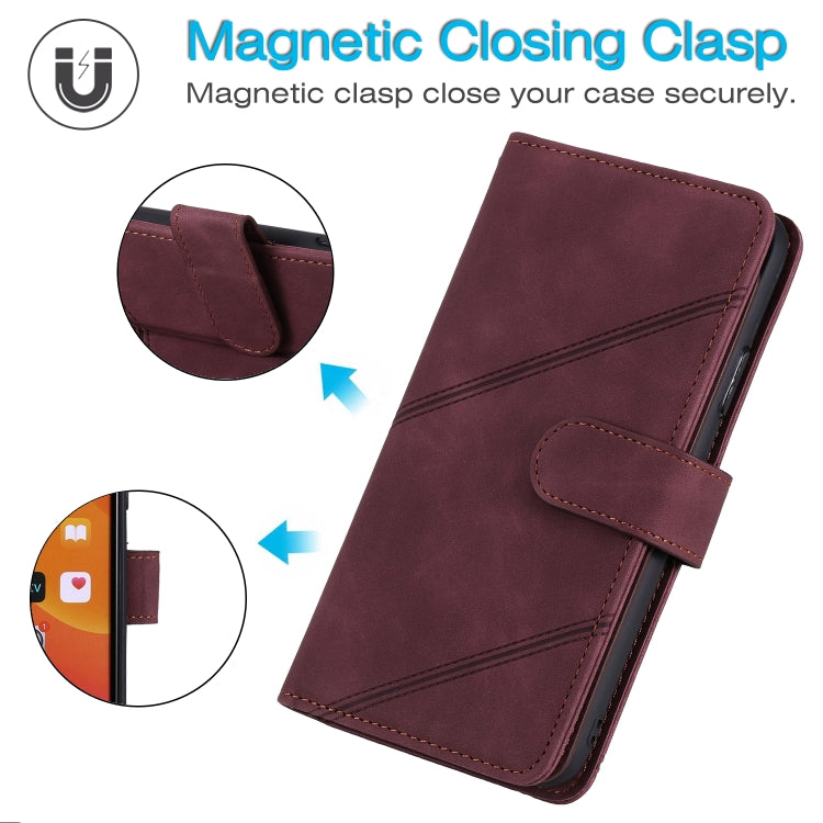 For Xiaomi Redmi Note 8 Pro Skin Feel Business Horizontal Flip PU Leather Case with Holder & Multi-Card Slots & Wallet & Lanyard & Photo Frame