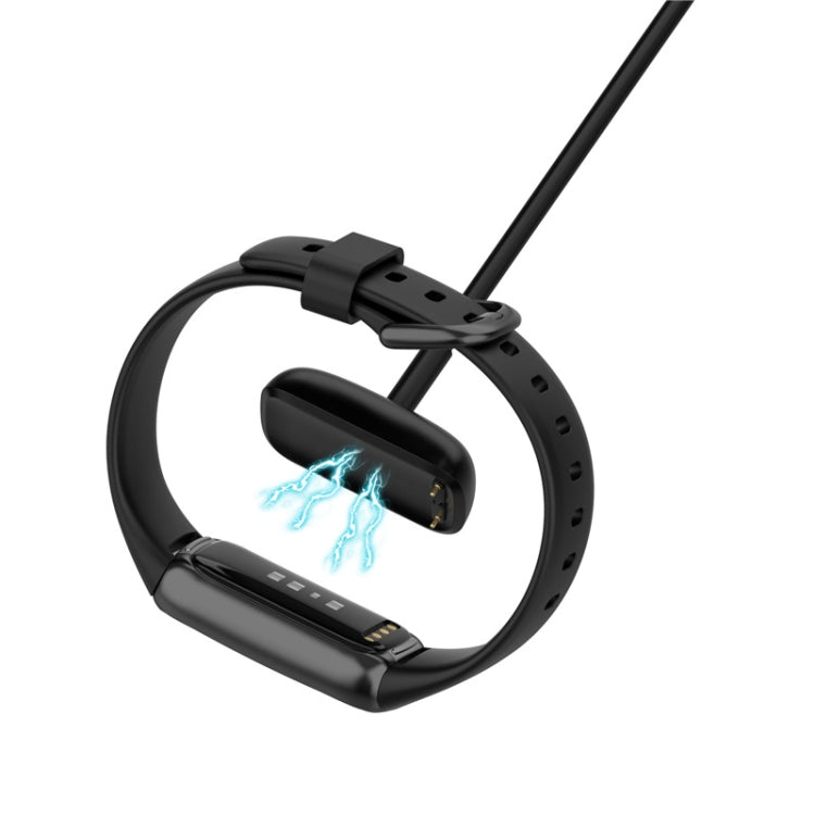 For Fitbit Luxe Smart Watch Magnetic Charger USB Charging Cable with Reset Button, Length:1m