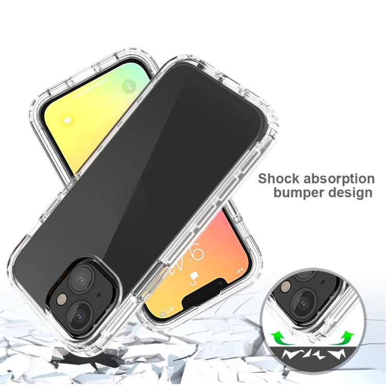 For iPhone 13 mini Shockproof High Transparency Two-color Gradual Change PC+TPU Candy Colors Protective Case