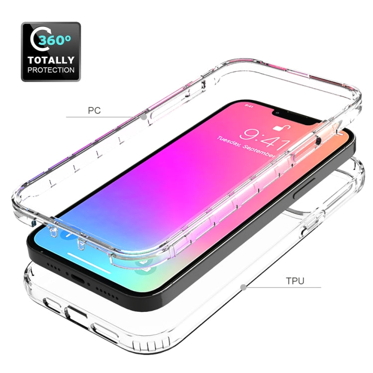 For iPhone 13 Pro Max Shockproof High Transparency Two-color Gradual Change PC+TPU Candy Colors Protective Case
