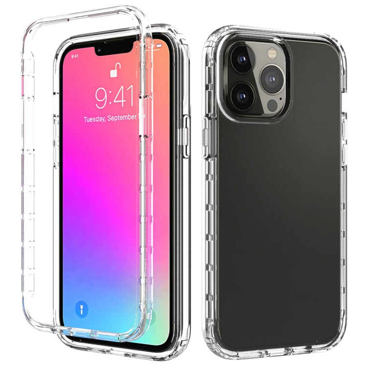 For iPhone 13 Pro Max Shockproof High Transparency Two-color Gradual Change PC+TPU Candy Colors Protective Case